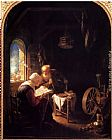 The Bible Lesson, Or Anne And Tobias by Gerrit Dou